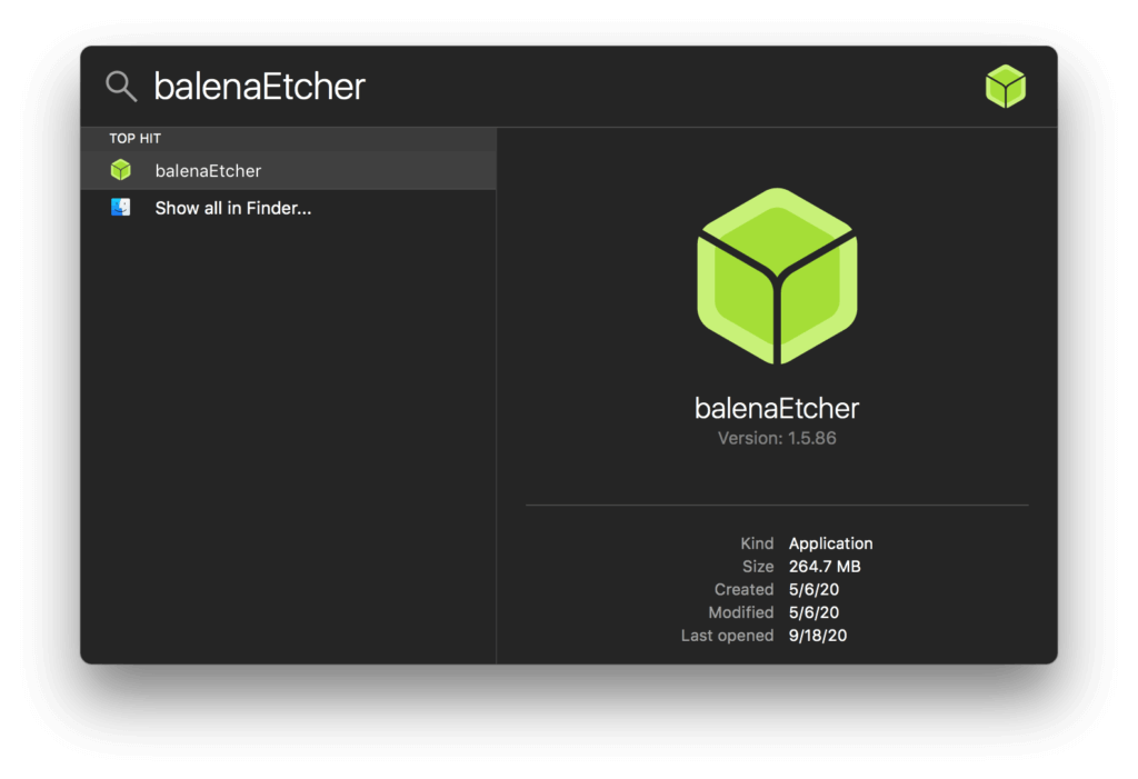 etcher creat bootable usb on mac for pc